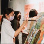 畫的室大型彩繪創作案例-為臺灣而教入場創作簽到體驗