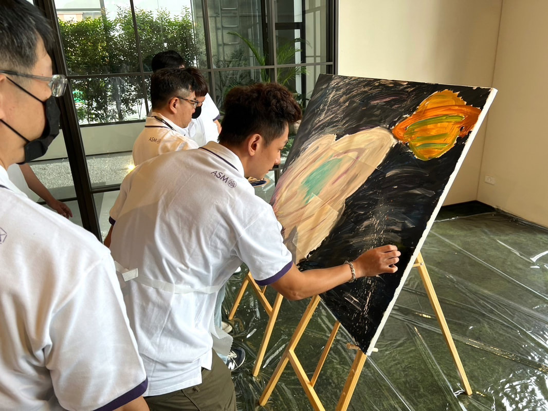 畫的室DEIX藝術團建-團隊自由拼畫案例分享- ASM 台灣先藝科技股份有限公司