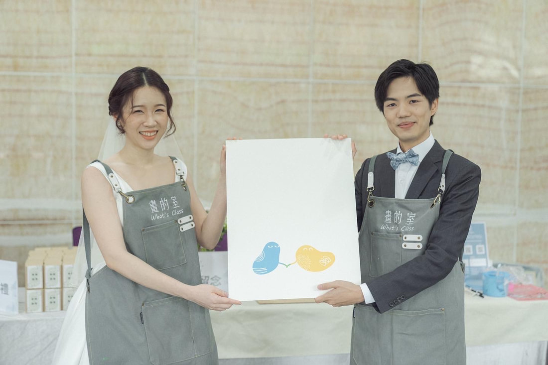 畫的室客製化藝術活動企劃-婚禮簽到互動創作