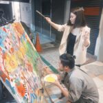 畫的室大型彩繪創作案例-結合台南臥花酒吧創作活動